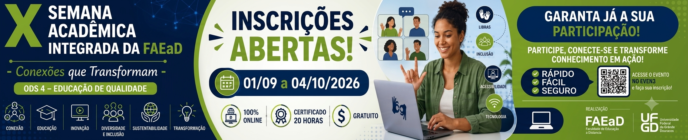 Semana academica 2026 inscriçoes